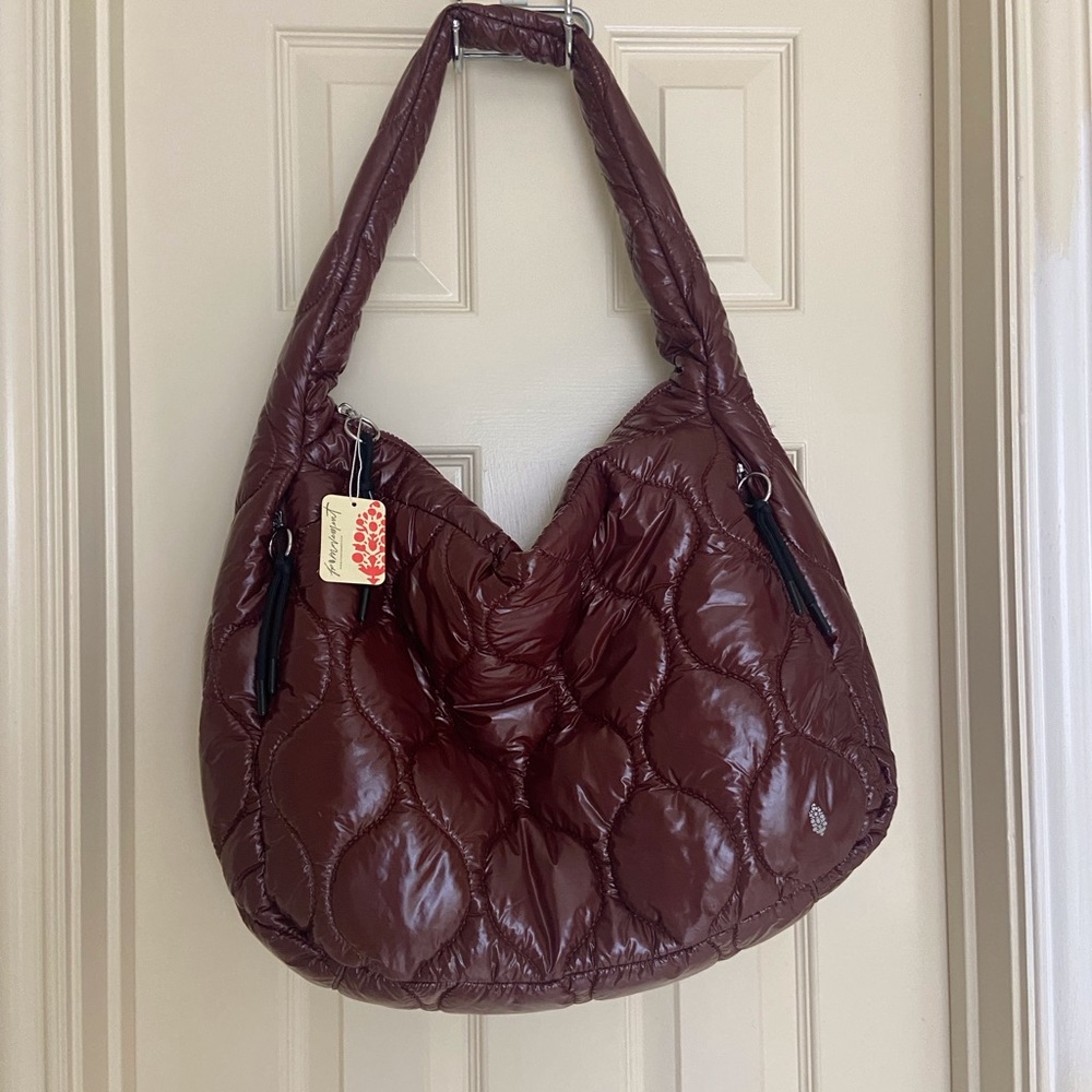 Free People Movement Quilted Brown Shoulder Bag